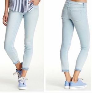 Articles of Society Carly Skinny Crop in Topaz